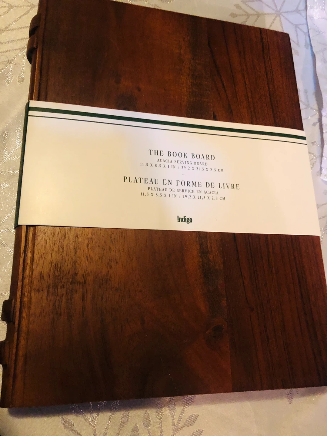 NEW Indigo Acacia Serving Board - The Book Board