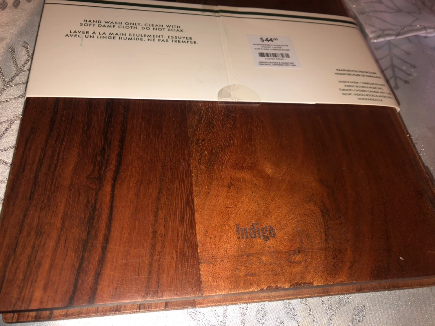 NEW Indigo Acacia Serving Board - The Book Board - photo 5