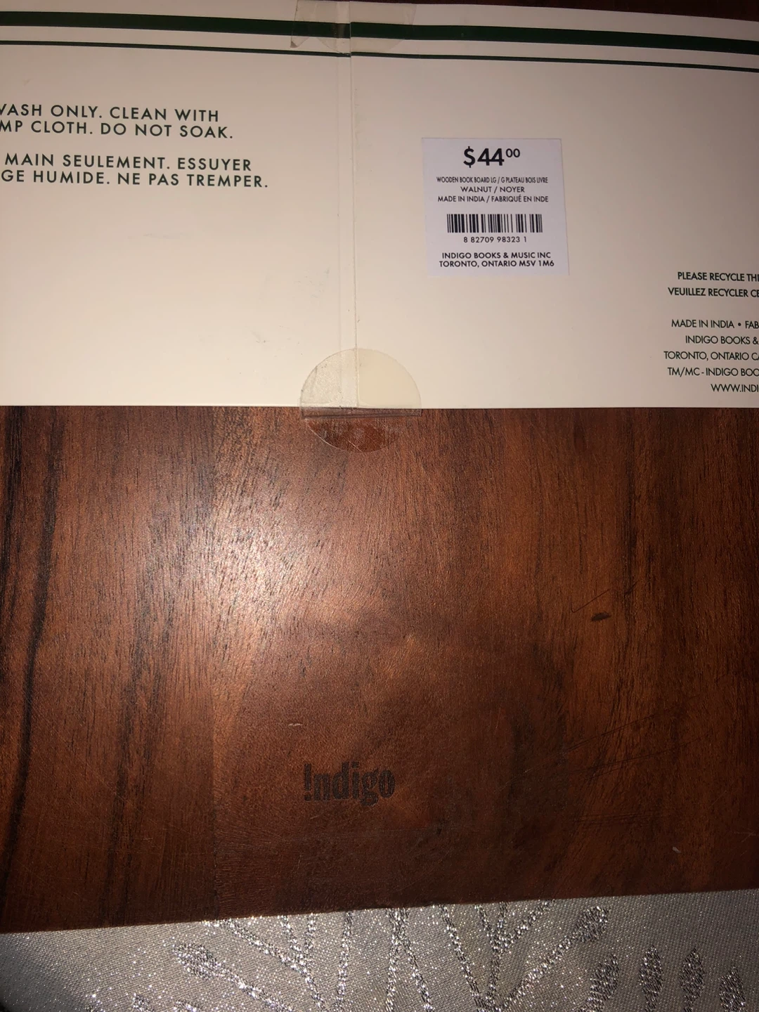 NEW Indigo Acacia Serving Board - The Book Board - photo 3