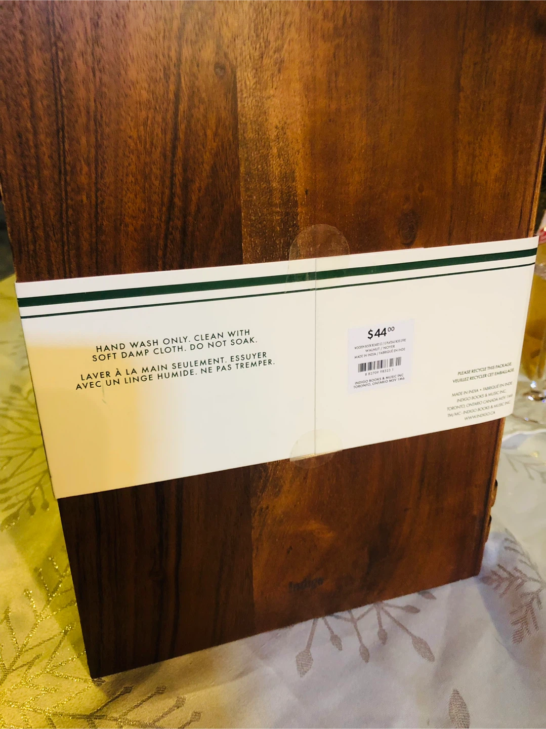 NEW Indigo Acacia Serving Board - The Book Board - photo 4