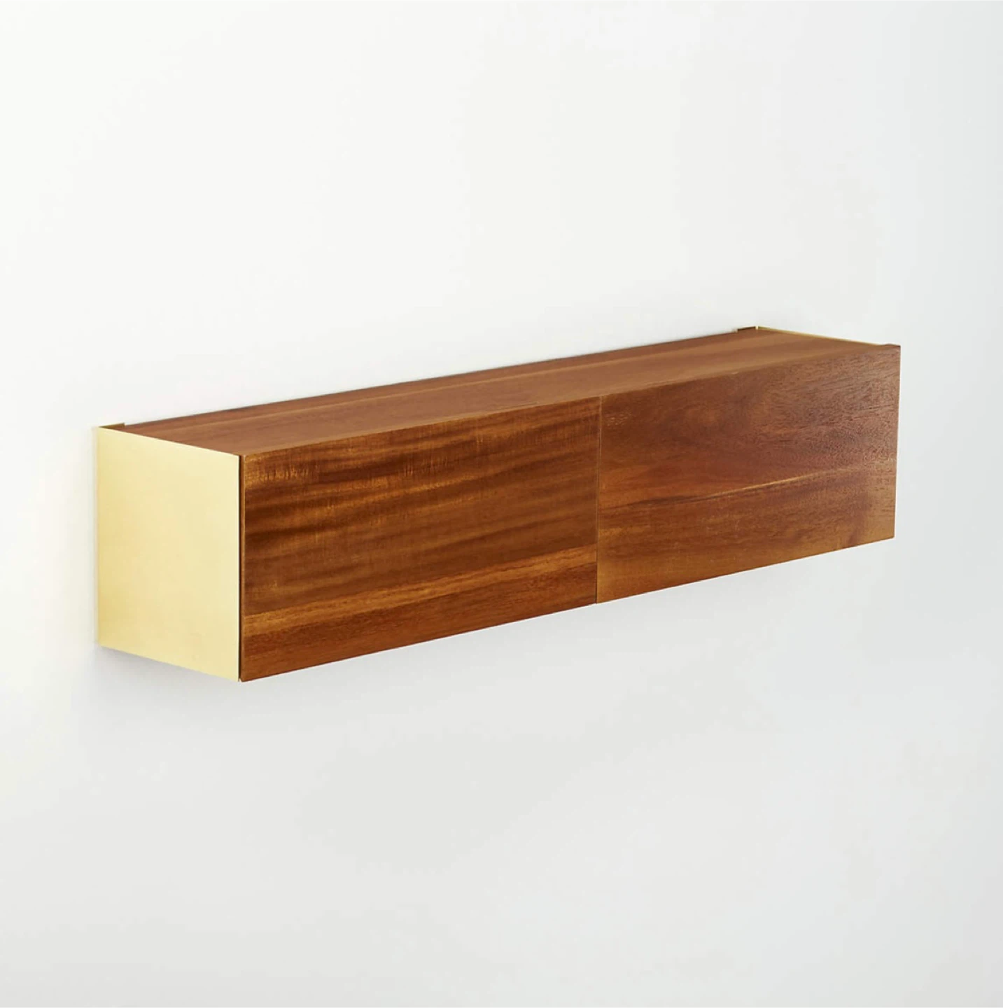 CB2 Hide N Seek Acacia Wood Storage Shelf - photo 3