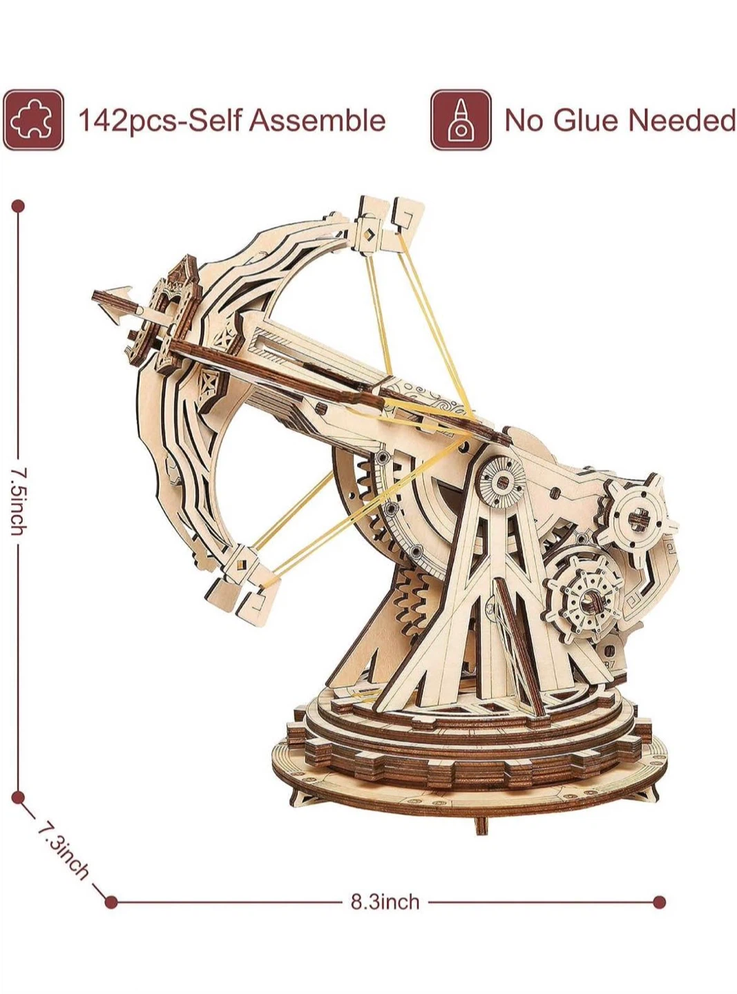 ROKR 3D Wooden Ballista Launcher Puzzle - photo 4