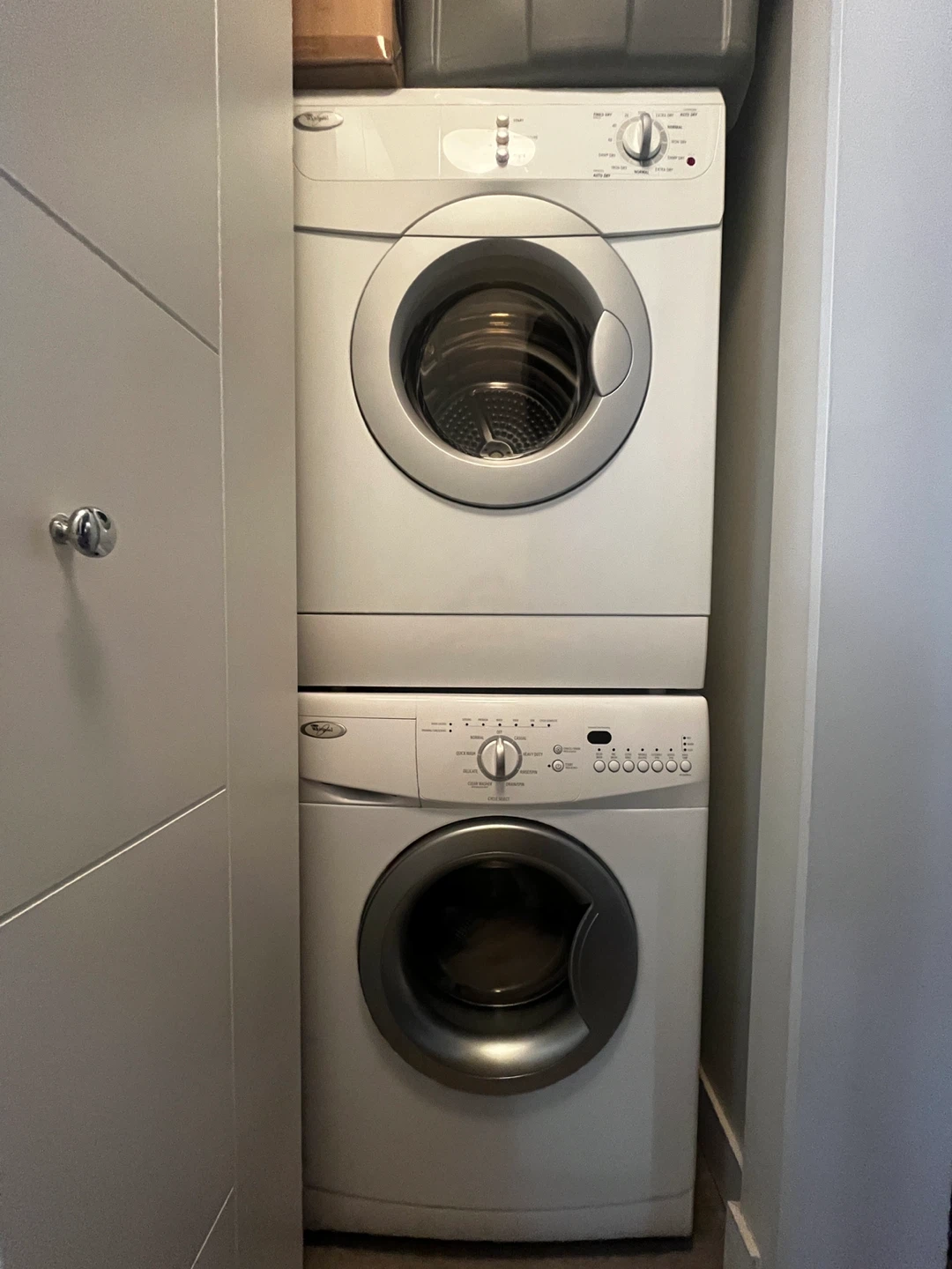 Whirlpool Stackable Washer and Dryer