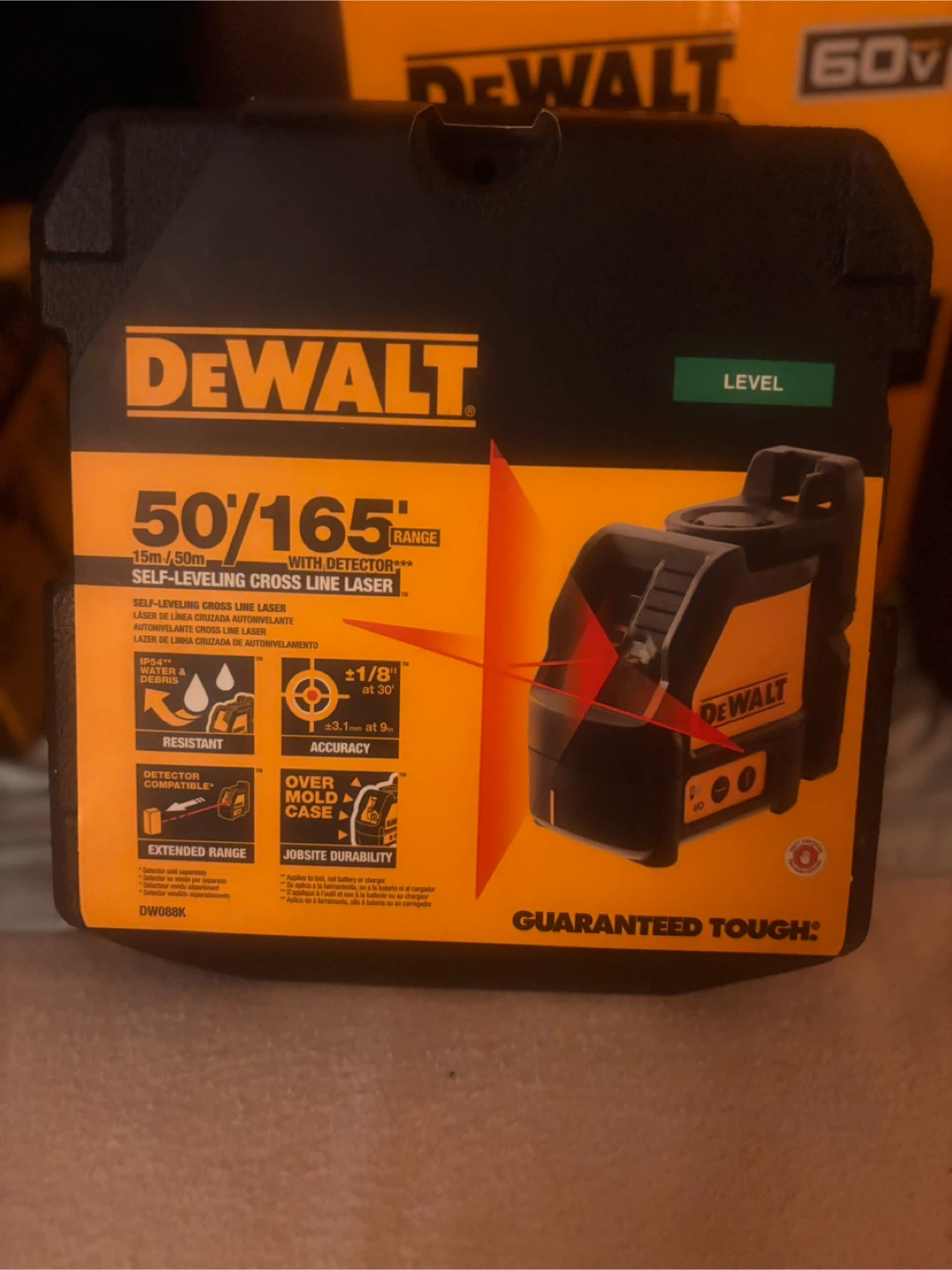 DeWalt DW088K Self-Leveling Cross Line Laser - New