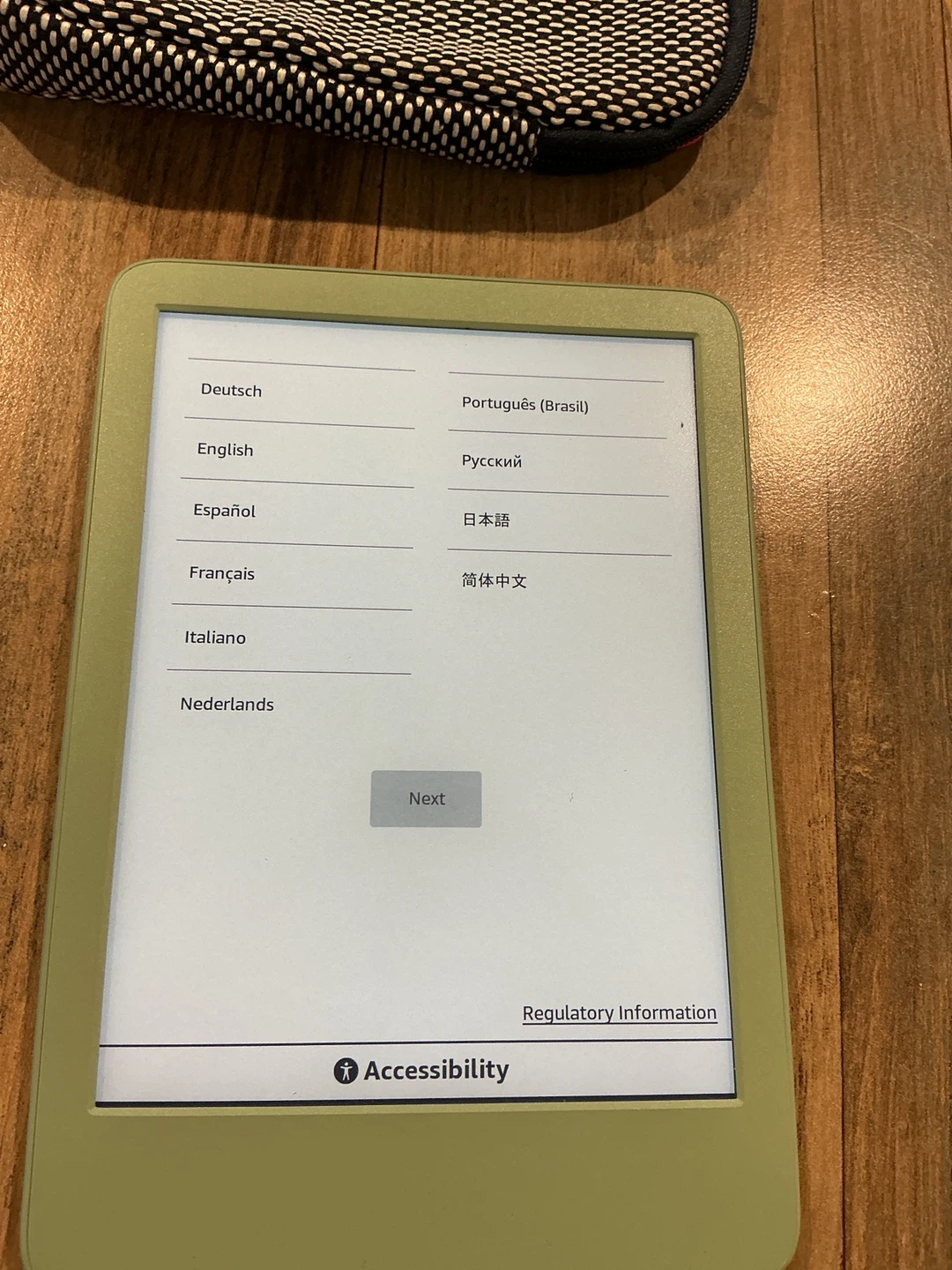 Amazon Kindle e-reader