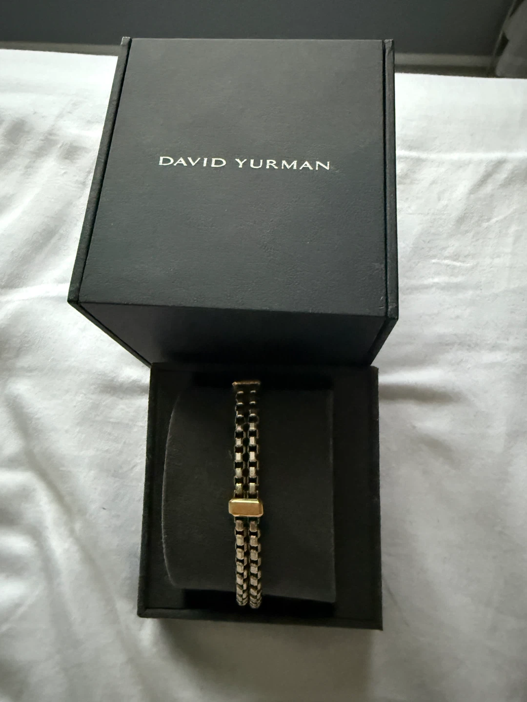 David Yurman Sterling Silver & Gold Bracelet - photo 2