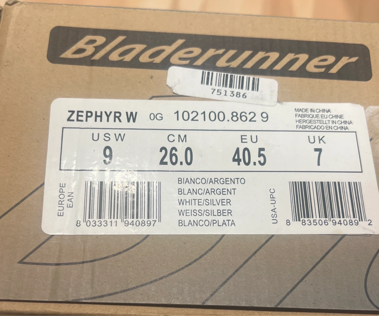 Bladerunner Zephyr W Ice Skates US Women's 9 - photo 4
