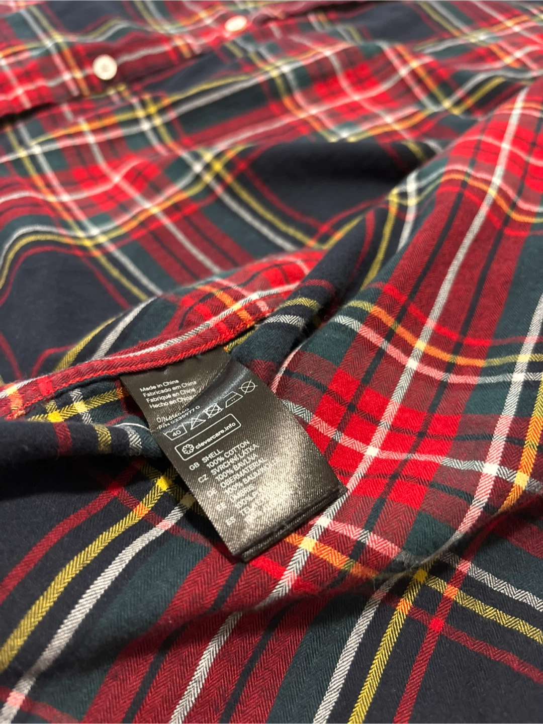 Men’s H&M Plaid Flannel Shirt - Size L - photo 2