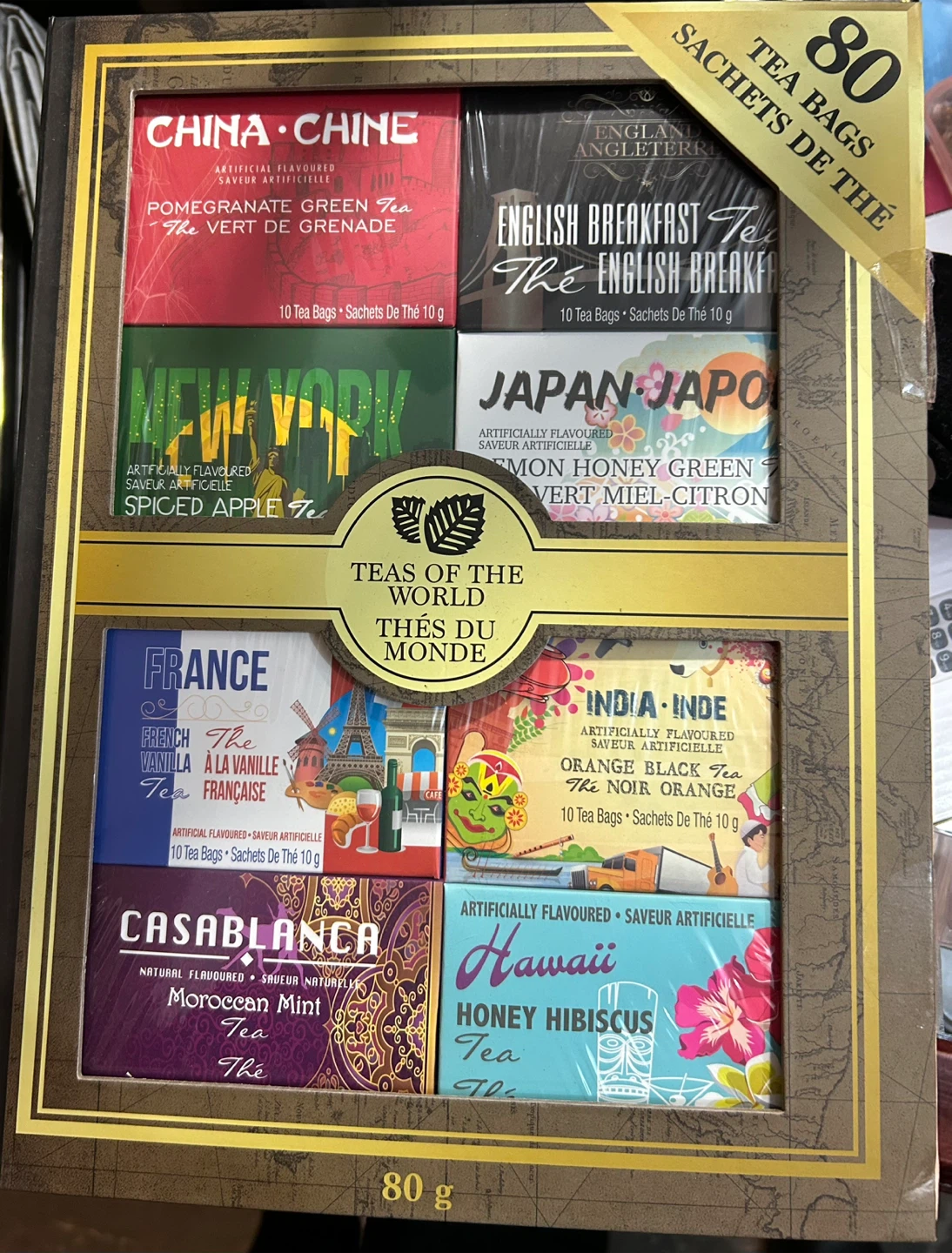 Teas of the World Variety Pack - 80 Tea Bags