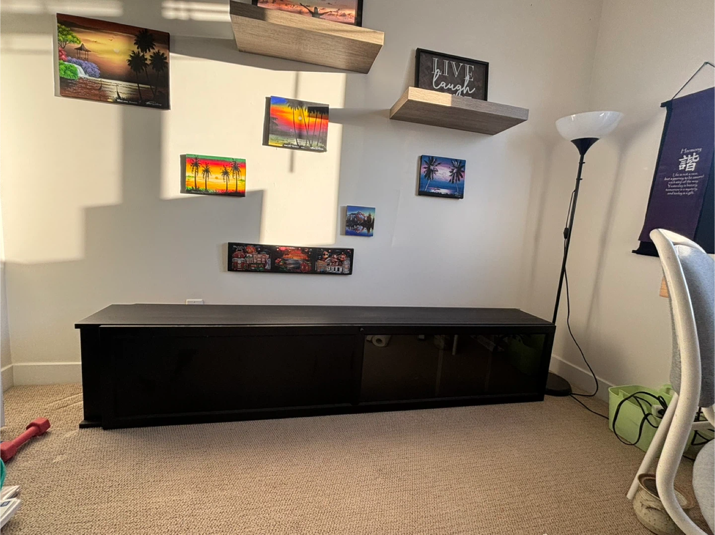 Black TV Stand/Media Console - photo 4