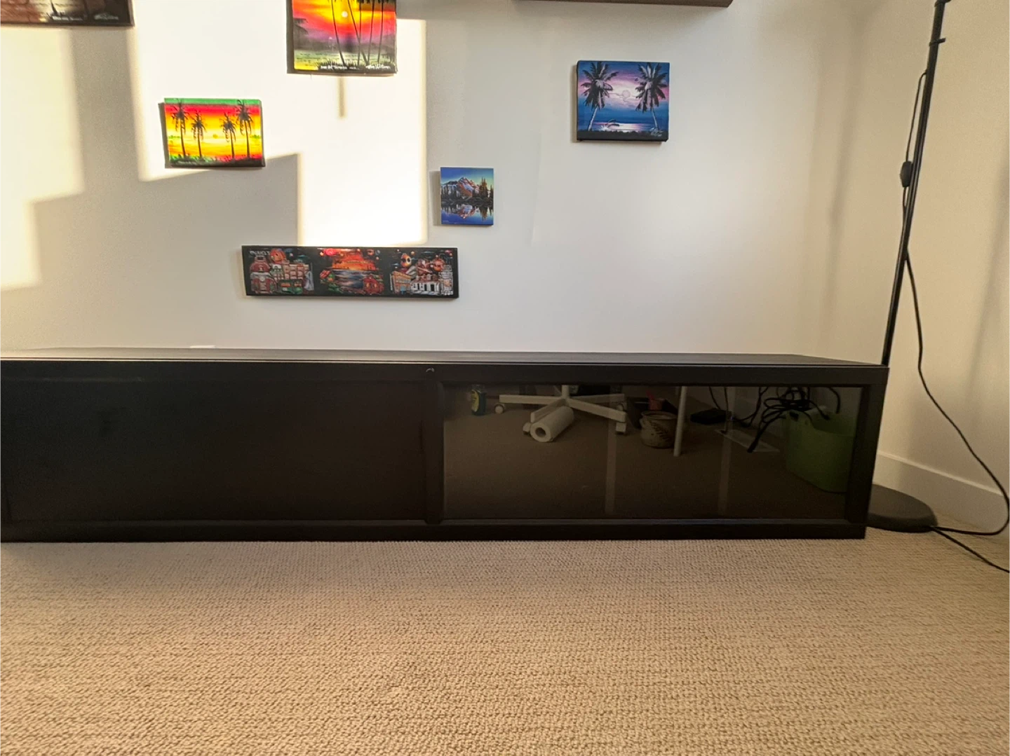 Black TV Stand/Media Console - photo 2
