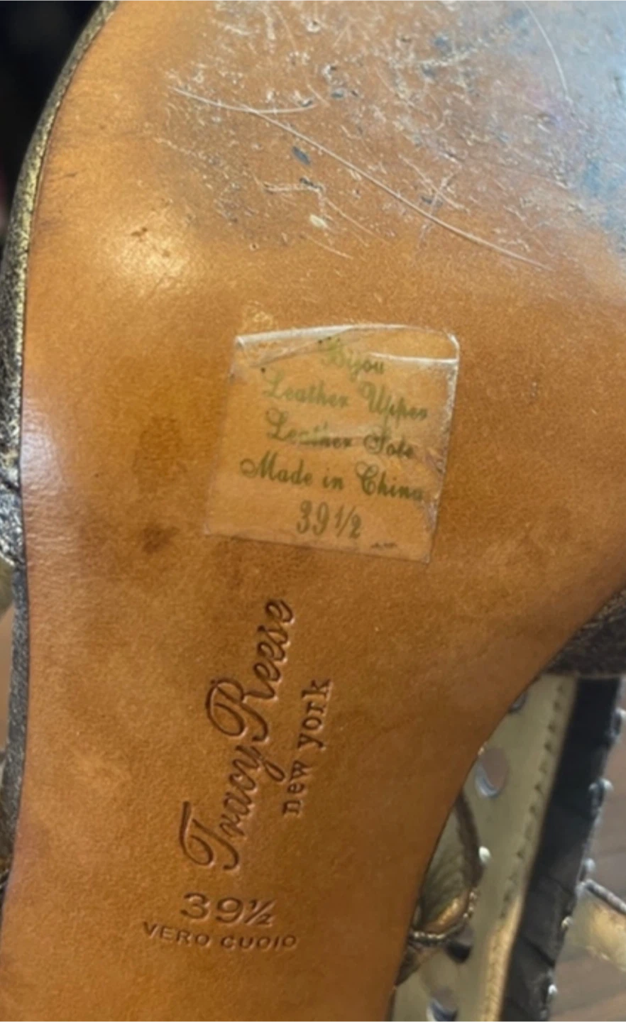Tracy Reese Bronze Heels Size 39.5 - photo 2