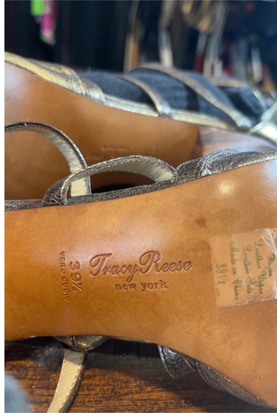Tracy Reese Bronze Heels Size 39.5 - photo 4