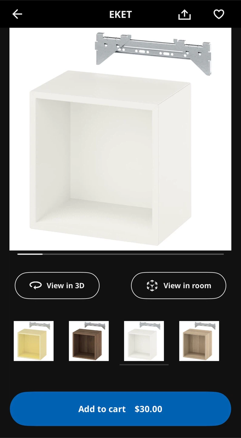 IKEA EKET White Cube Shelf