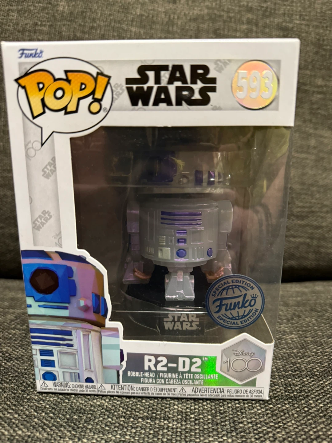 New Funko Pop! Star Wars R2-D2 Disney 100 Edition