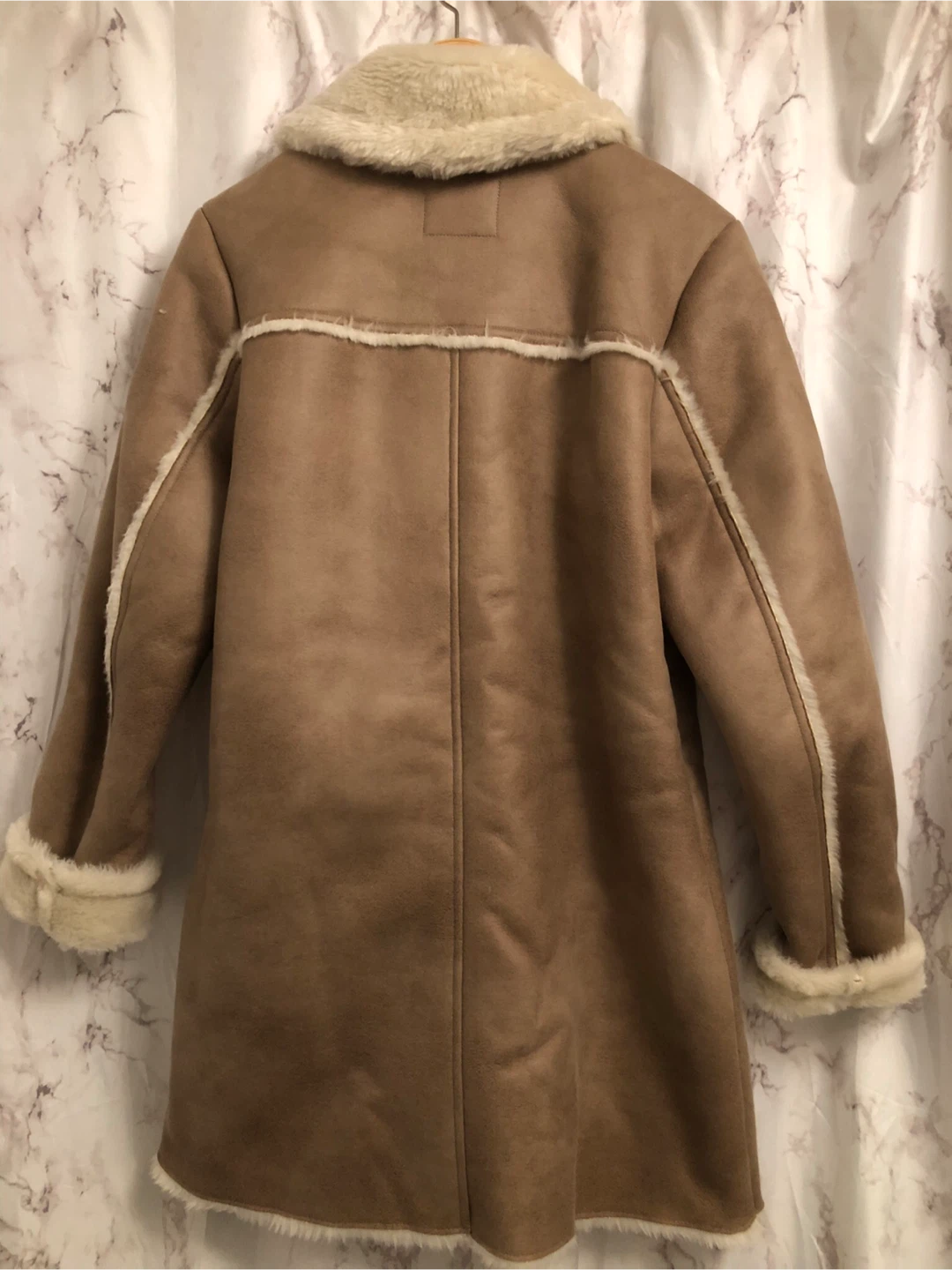 Abercrombie & Fitch Faux Suede Sherpa Coat - photo 3