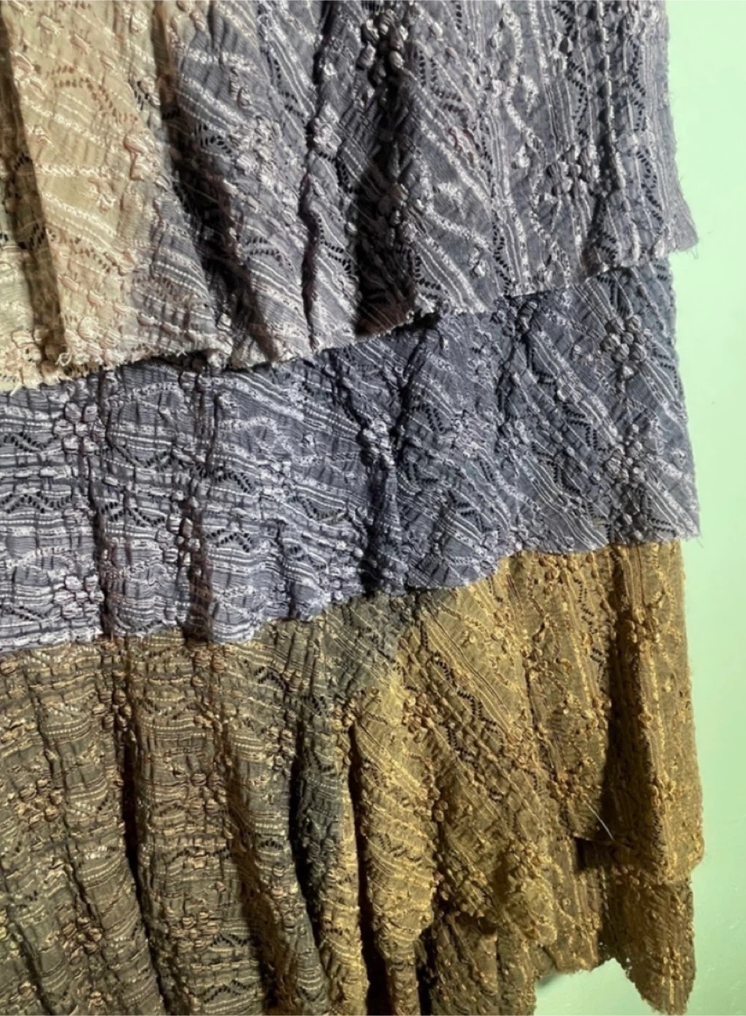 Tiered Lace Skirt - Multi-tone - photo 4