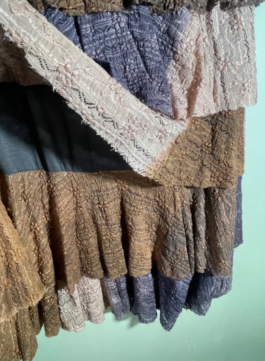 Tiered Lace Skirt - Multi-tone - photo 5