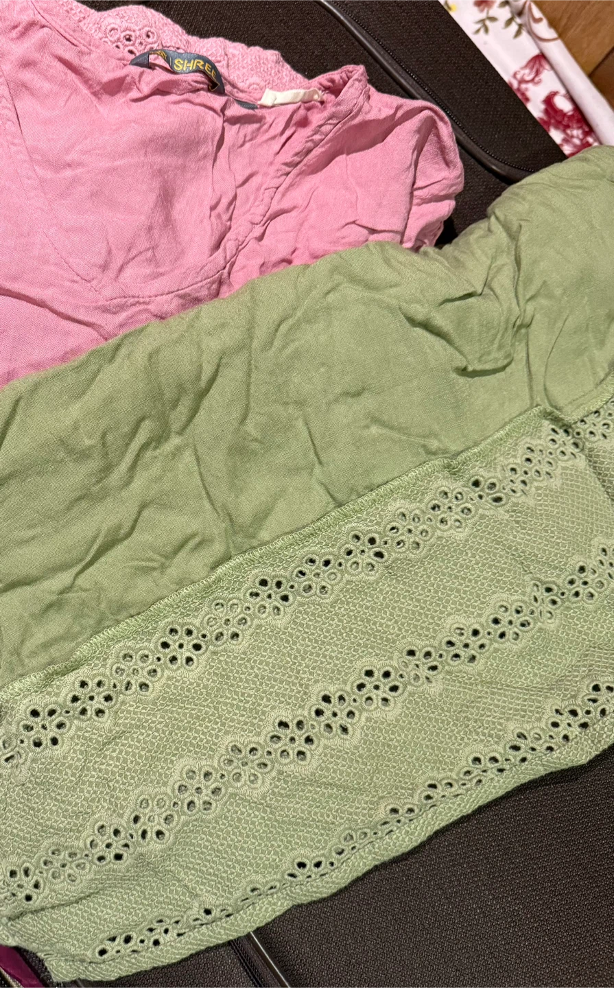Shree Dresses - Pink & Green, Size L - photo 4