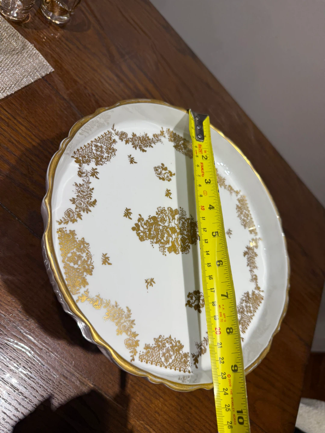 Vintage Porcelain de France pedestal cake stand - photo 4
