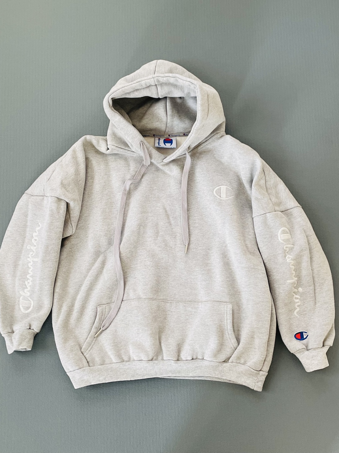 Champion Grey Hoodie, size S