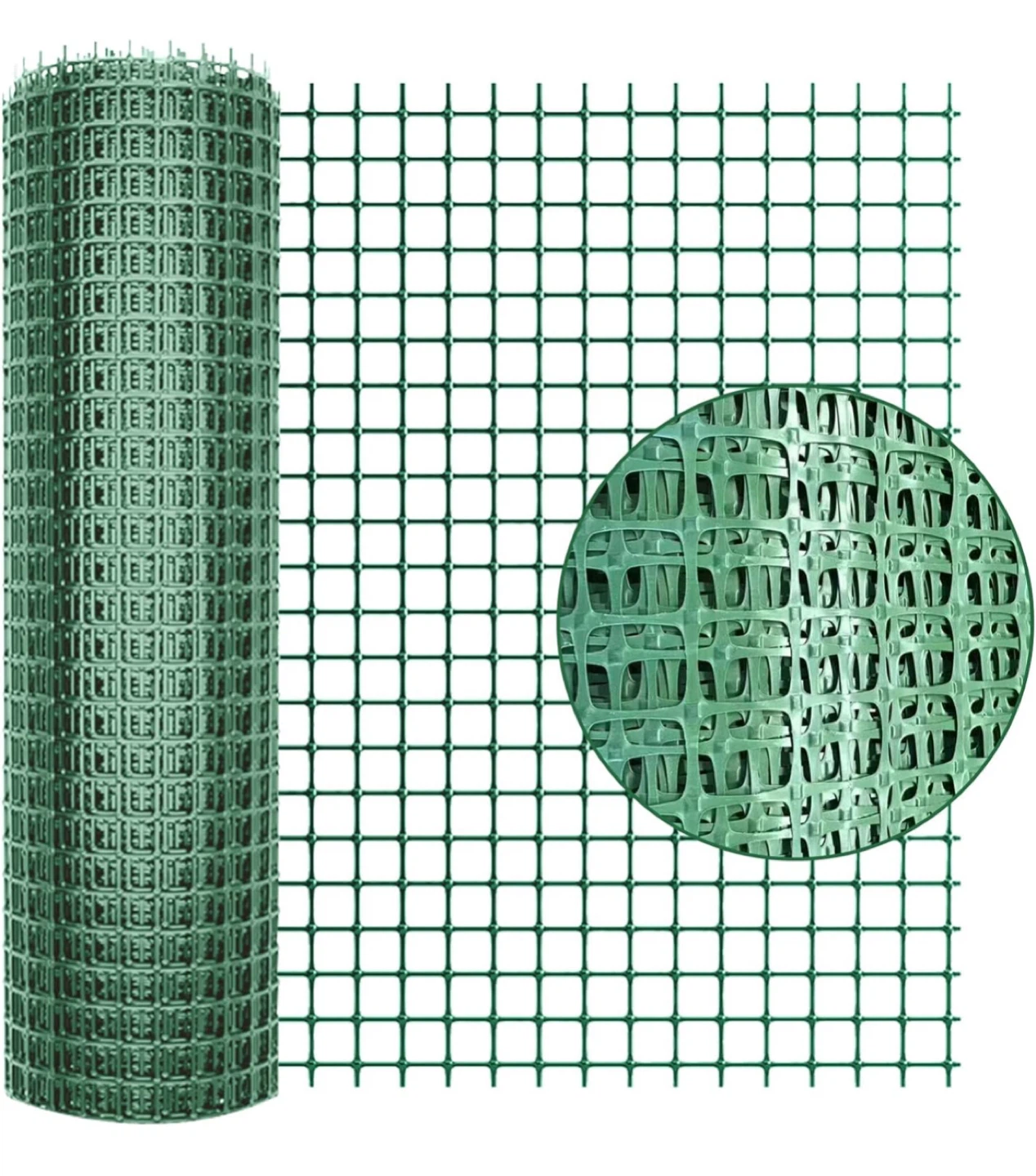 Green Plastic Garden Fence - 1m x 20m