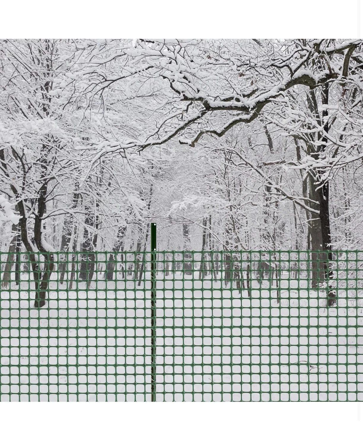 Green Plastic Garden Fence - 1m x 20m - photo 5