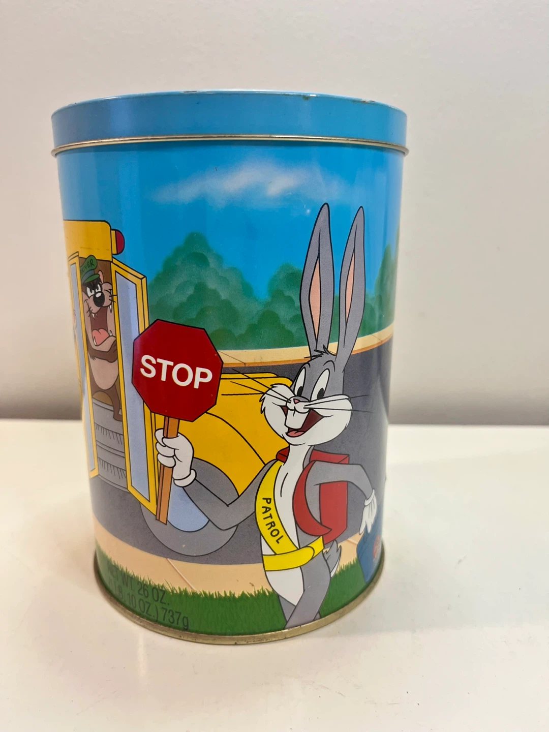 90’s Looney Tunes School Bus Tin Can - photo 3