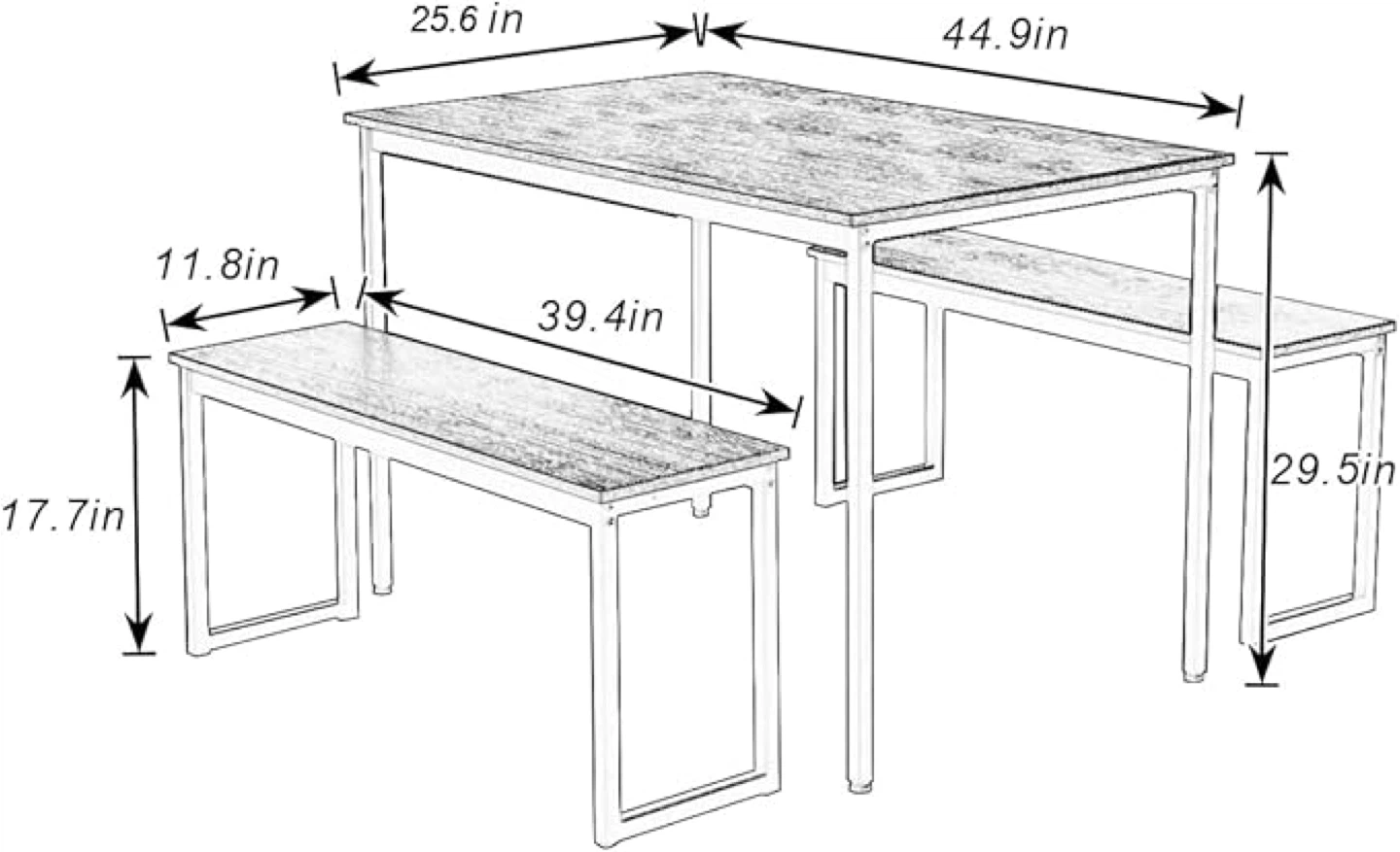 Dining Table Set with Bench Moving Out Sale - photo 2