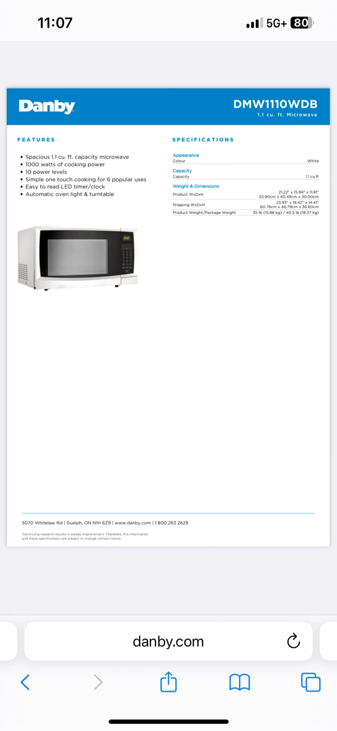 Danby Microwave - to pick up - photo 3