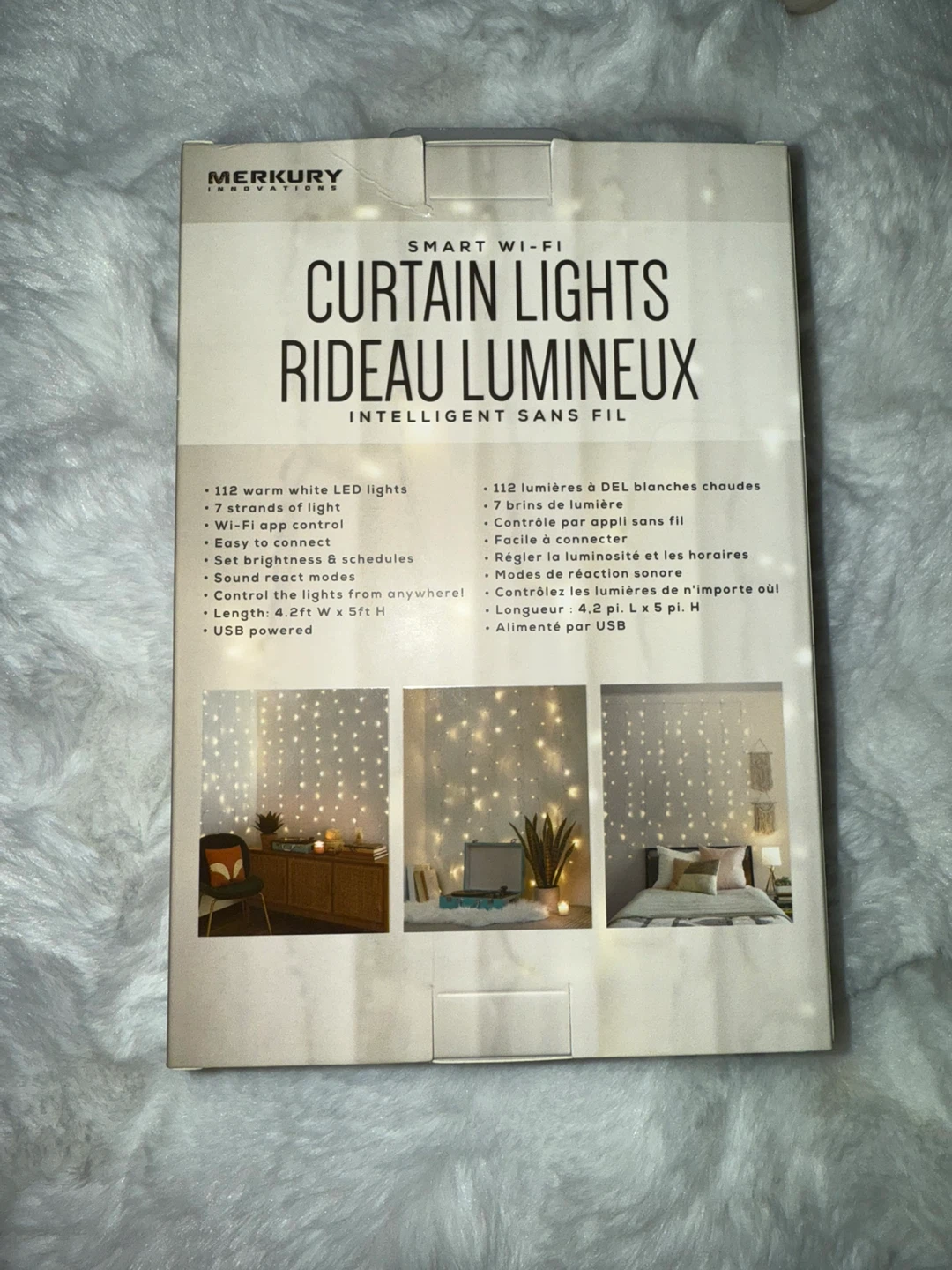 Merkury Innovations Smart Wi-Fi Curtain Lights - New in Box! - photo 2