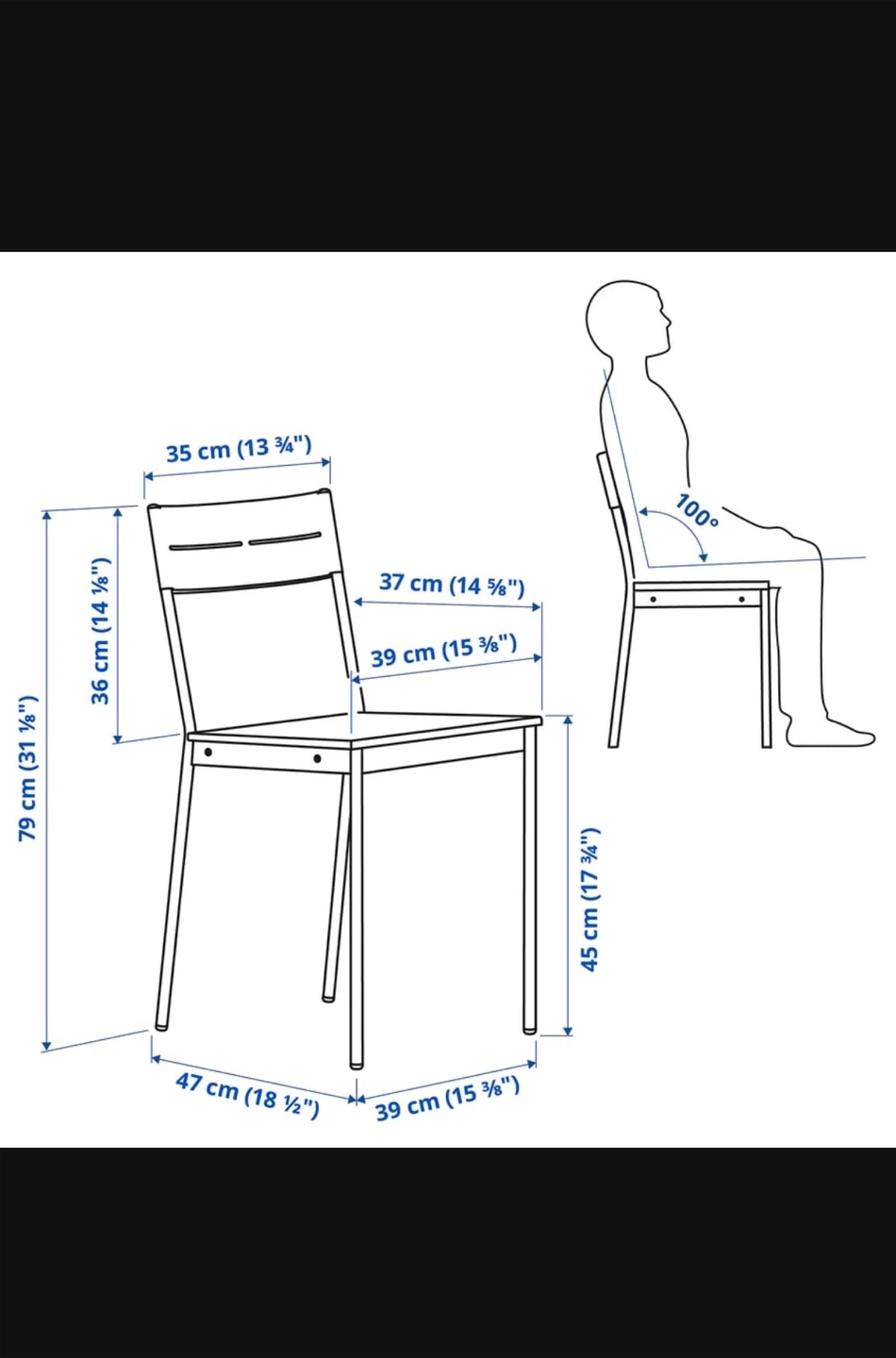 2 IKEA Dining Stool Chairs - photo 3