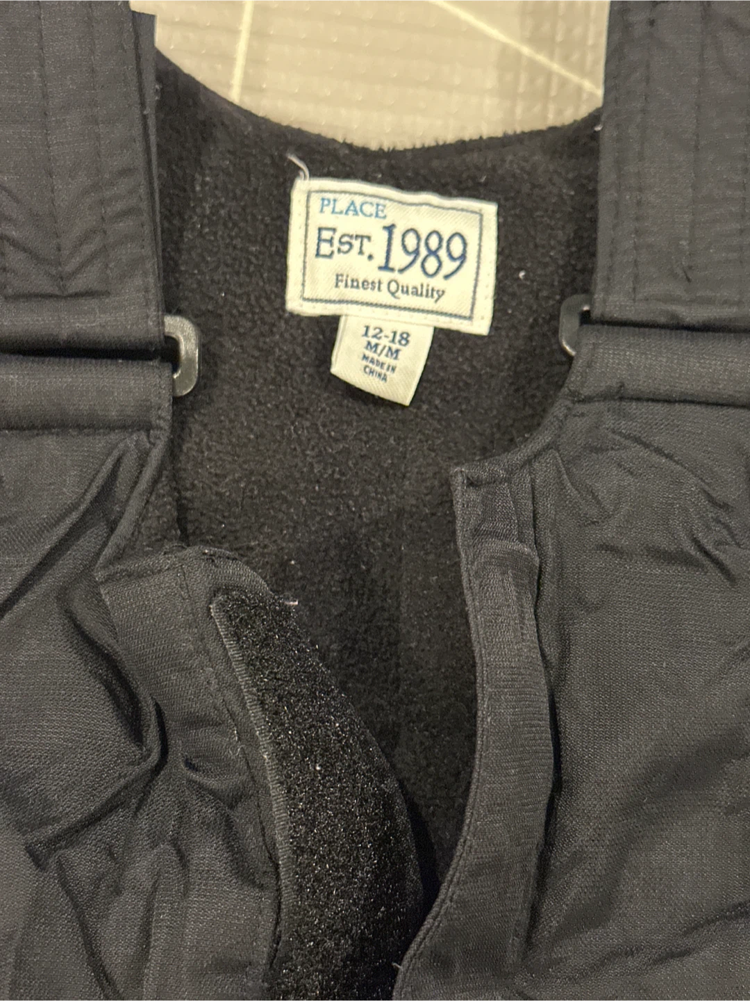 Children's Place Black Snow Pants 12-18M - photo 2