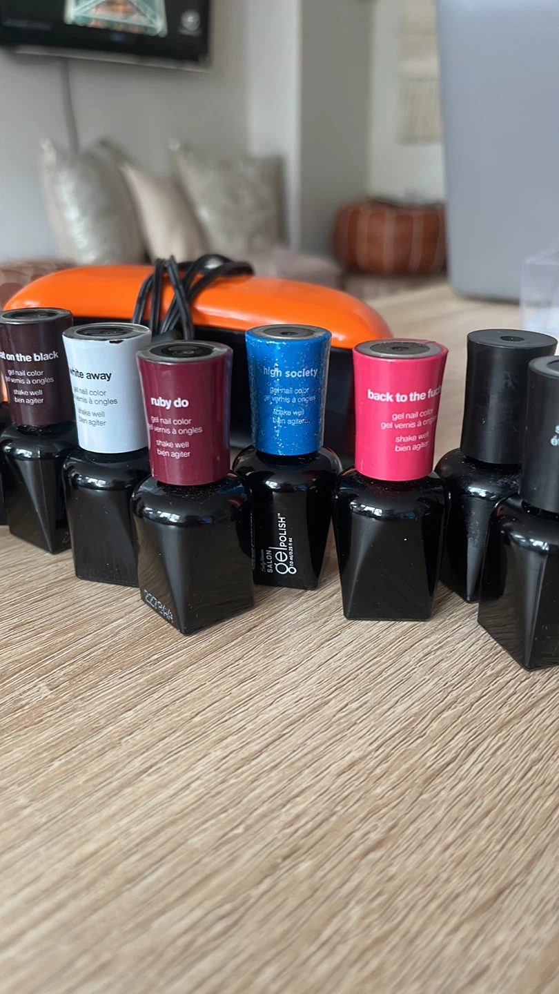 Gel Polish Set - Sally Hanson Full Kit At Home Gel Nail Polish