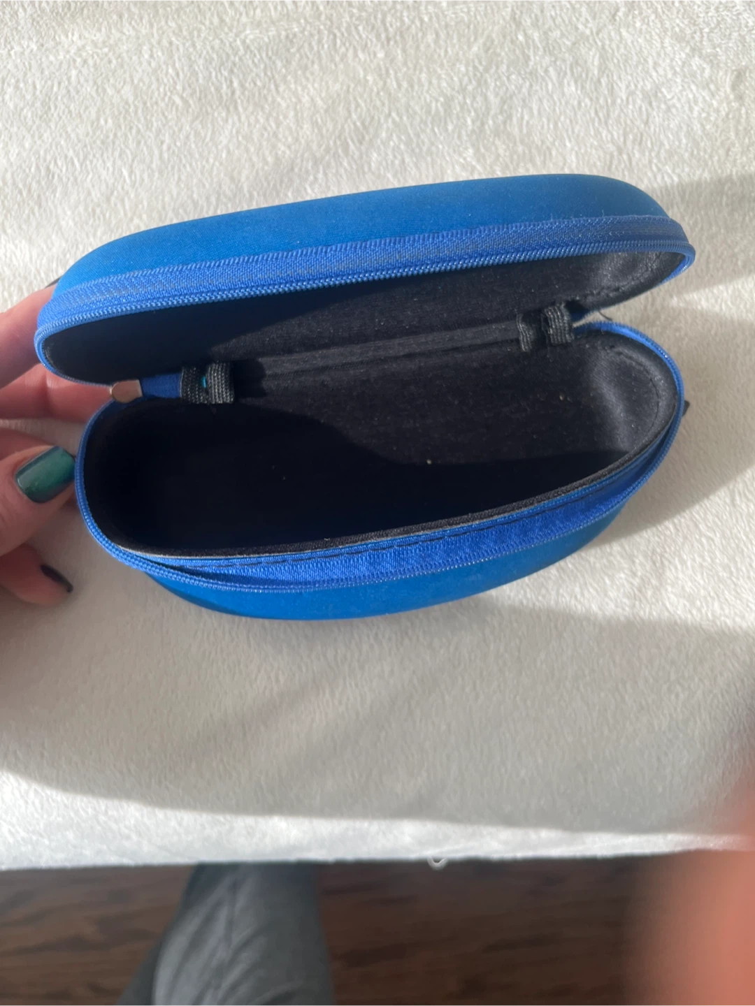 Blue zip up lightweight Eyeglasses Case - photo 4