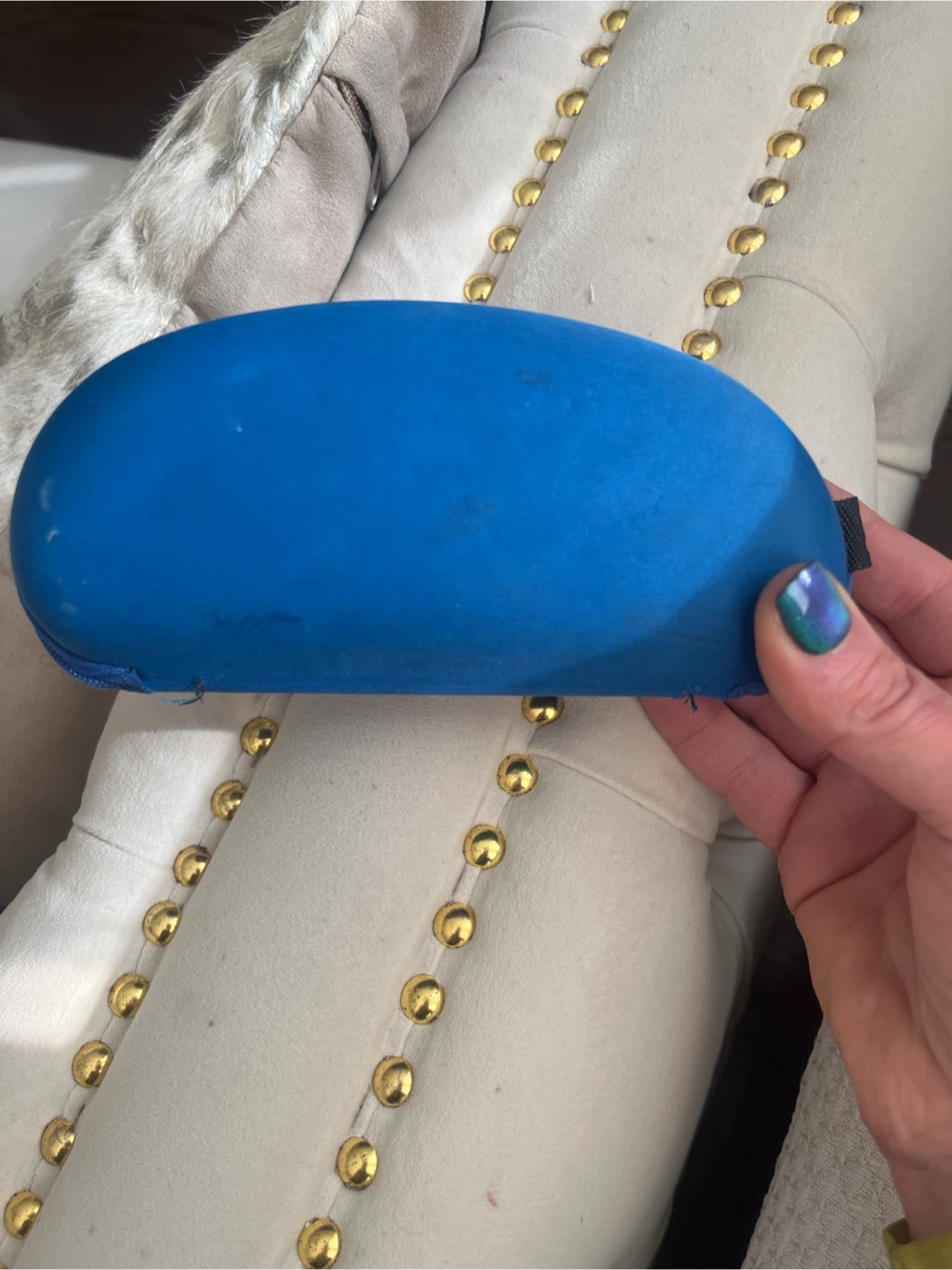 Blue zip up lightweight Eyeglasses Case - photo 5
