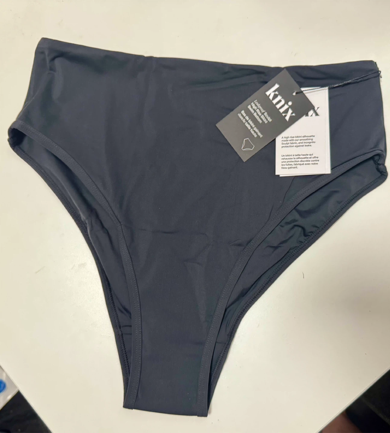 Knix Black High Rise Bikini Bottom L/G