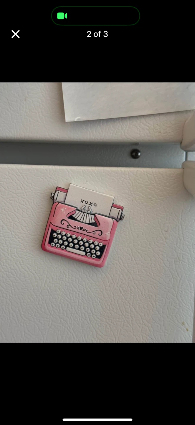Clay Pink Typewriter Magnet - photo 2