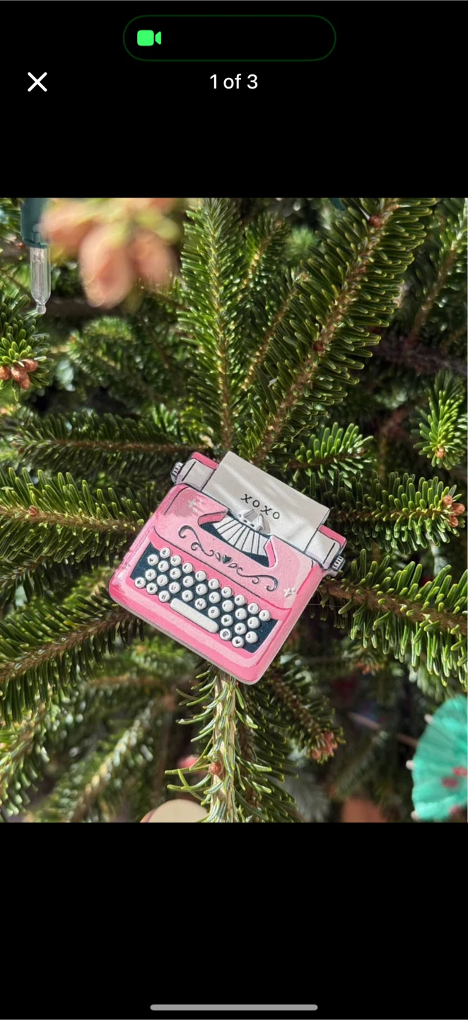 Clay Pink Typewriter Magnet