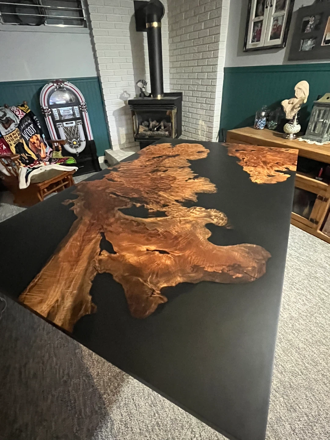 Unique Wood & Resin Dining Table - photo 4