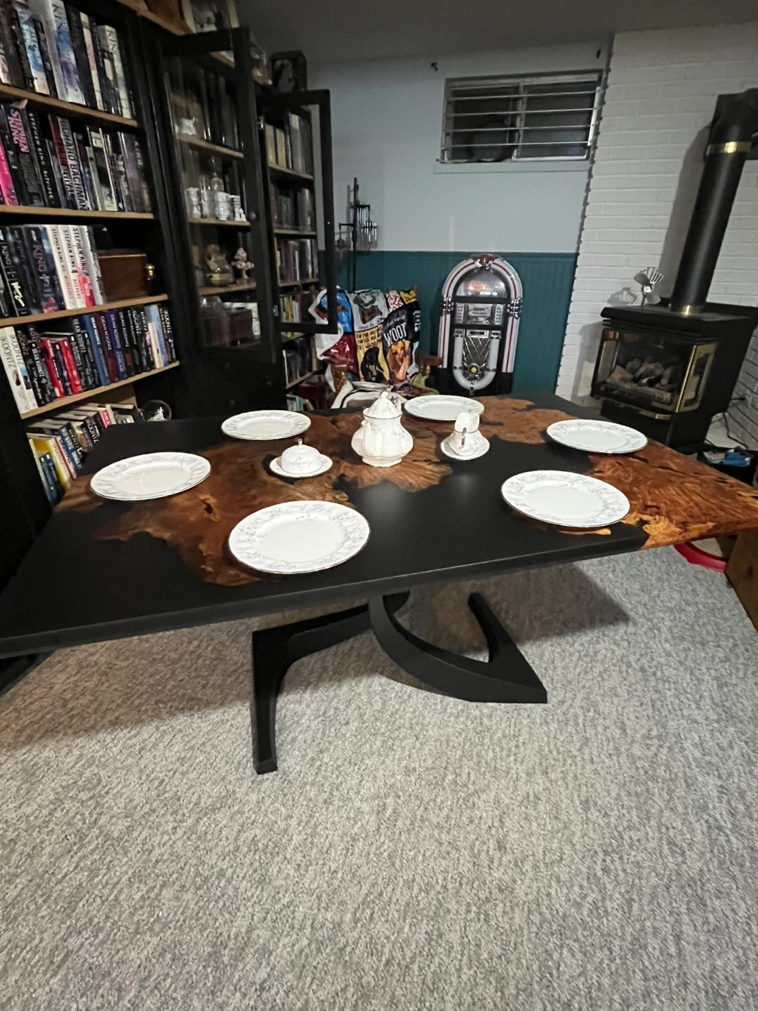 Unique Wood & Resin Dining Table - photo 3