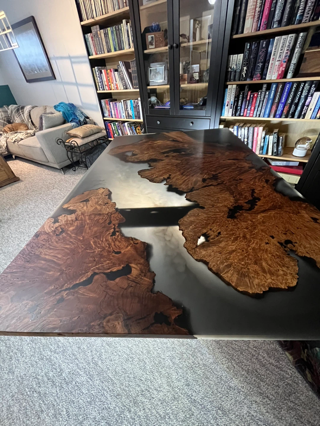 Unique Wood & Resin Dining Table - photo 2
