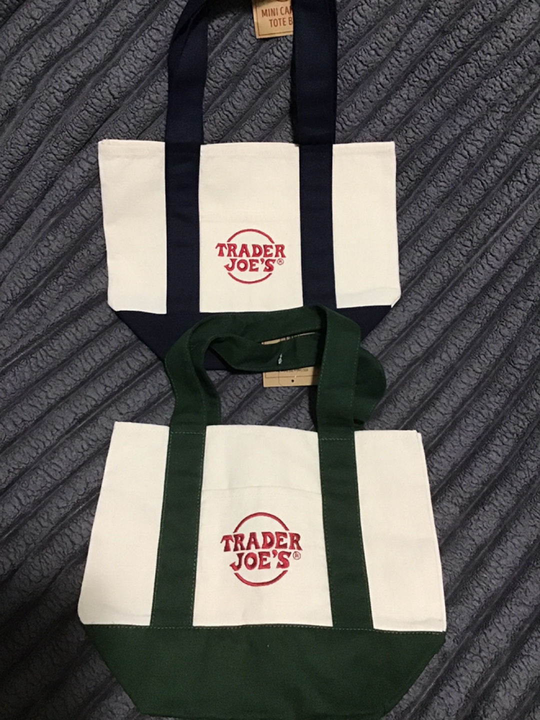 Trader Joe's Mini Canvas Tote Bag - New!