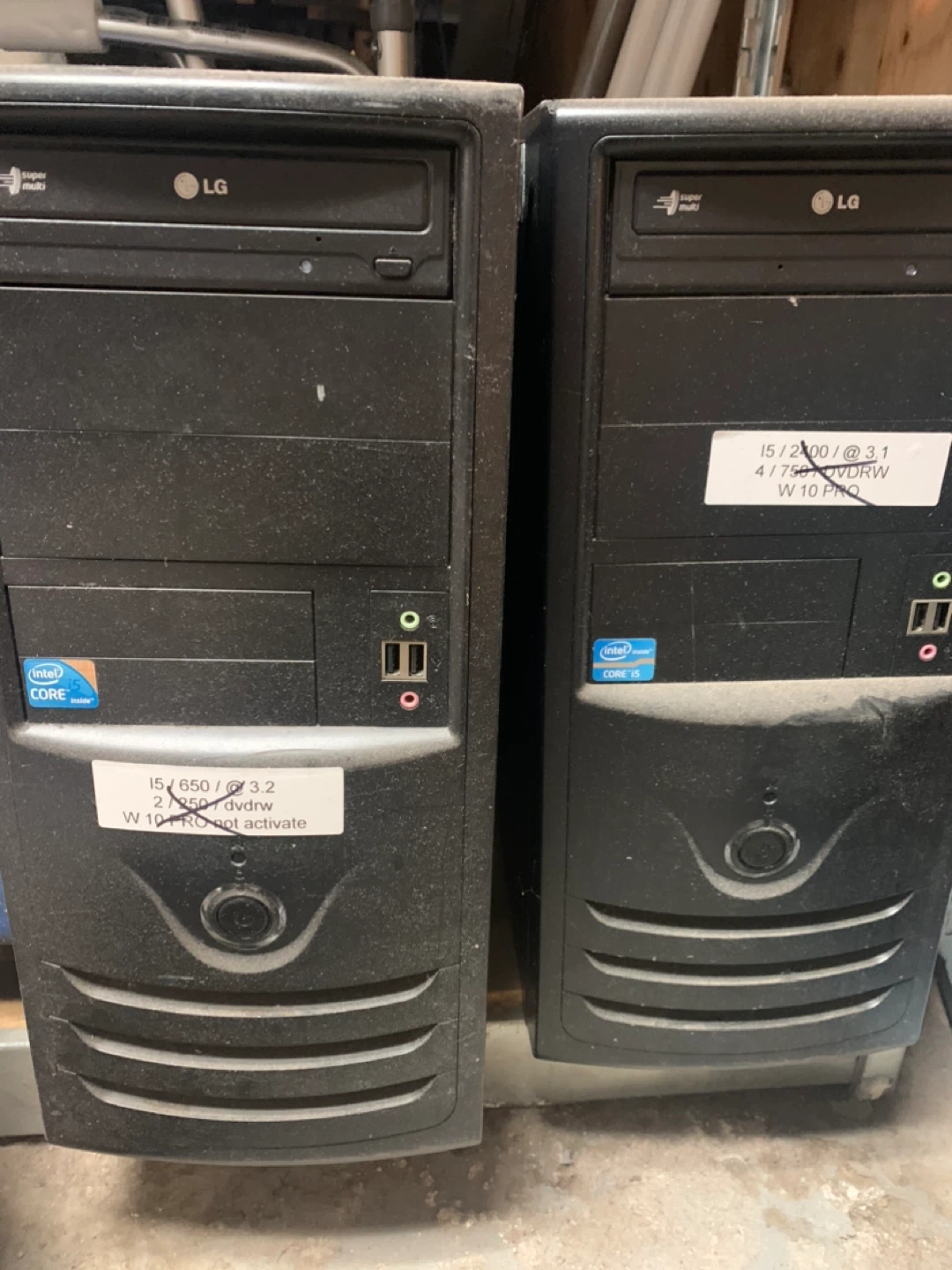 Desktop PC - Intel Core i5 4gb ram 320 hdd $60 each
