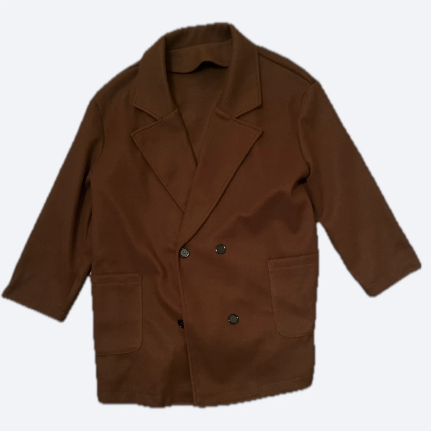 Women’s large Brown Double-Breasted Blazer