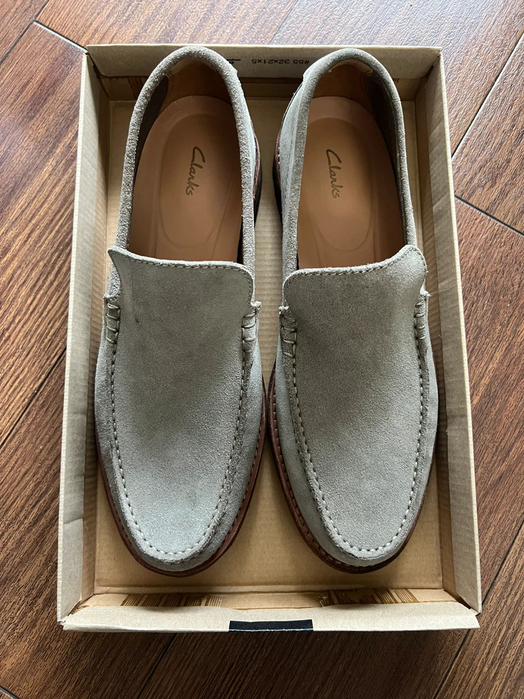 Clarks Men's Suede Loafers, Size 8US