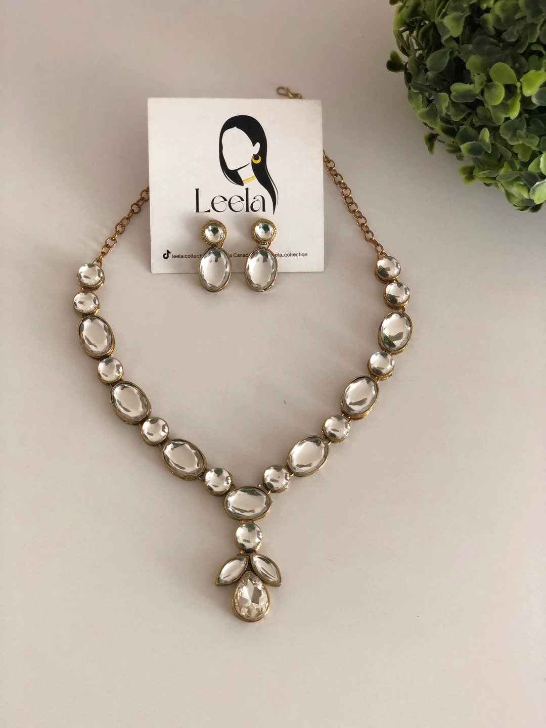 Kundan Necklace & Earrings Set