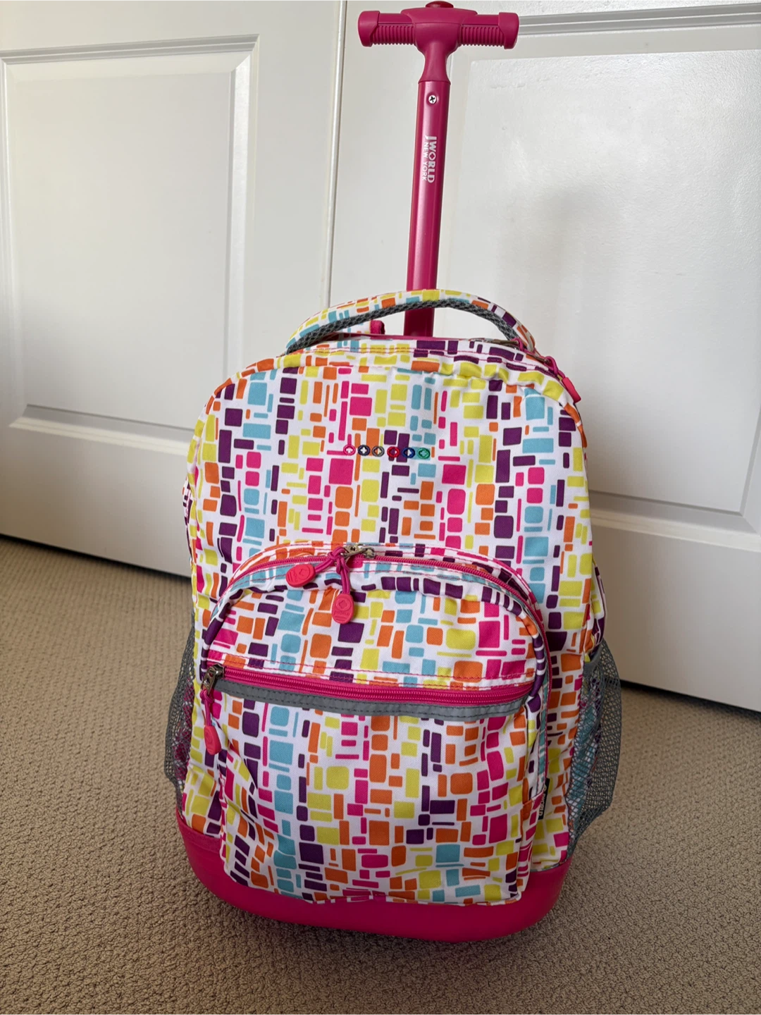 J World Rolling Backpack - Pink - photo 2