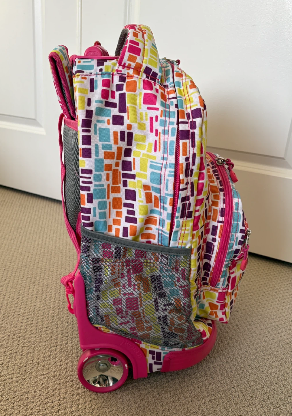 J World Rolling Backpack - Pink - photo 3