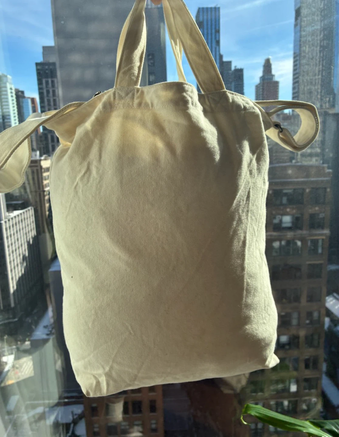 KAWS + WARHOL x UNIQLO 2WAY tote bag OFF WHITE Japan 2024 - photo 2